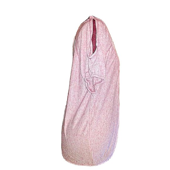 EyeLash Couture Womens Top Size Medium Pink Knit Cold Shoulder Bottom Tie - Picture 3 of 5